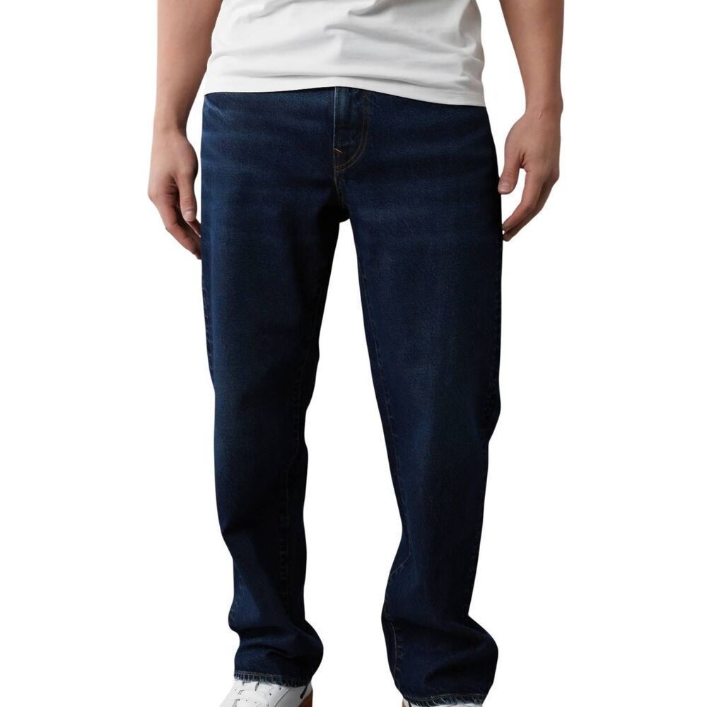 American Eagle Jeans Men's 36 x 32 Blue Easyflex Loose Lyocell Dark Wash - Picture 4 of 6